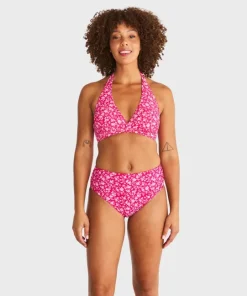 Abecita Women's Maui Halterneck Bikini Bra Pink Lady