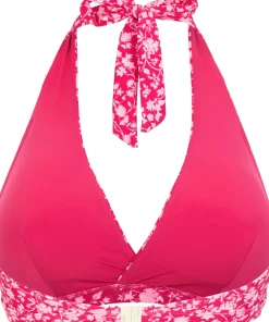 Abecita Women's Maui Halterneck Bikini Bra Pink Lady