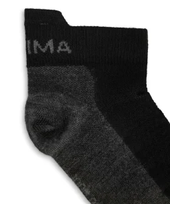 Aclima Ankle Socks 2-Pack Jet Black/grey