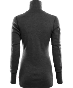 Aclima DoubleWool Polo with Zip Woman Marengo/Jet Black