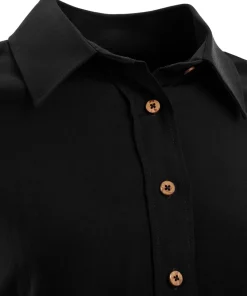 Aclima LeisureWool Woven Wool Shirt Woman Jet Black
