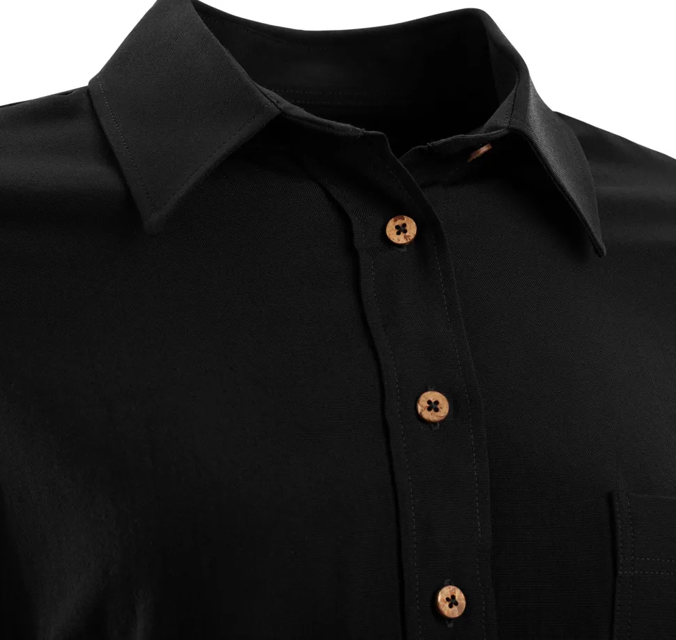 Aclima LeisureWool Woven Wool Shirt Woman Jet Black
