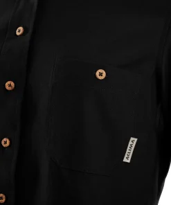 Aclima LeisureWool Woven Wool Shirt Woman Jet Black