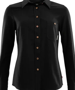 Aclima LeisureWool Woven Wool Shirt Woman Jet Black