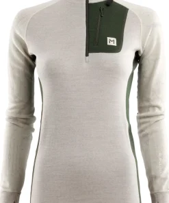 Aclima Women's Lars Monsen Femunden Polo Beige Melange/Olive Night/Femunden Light