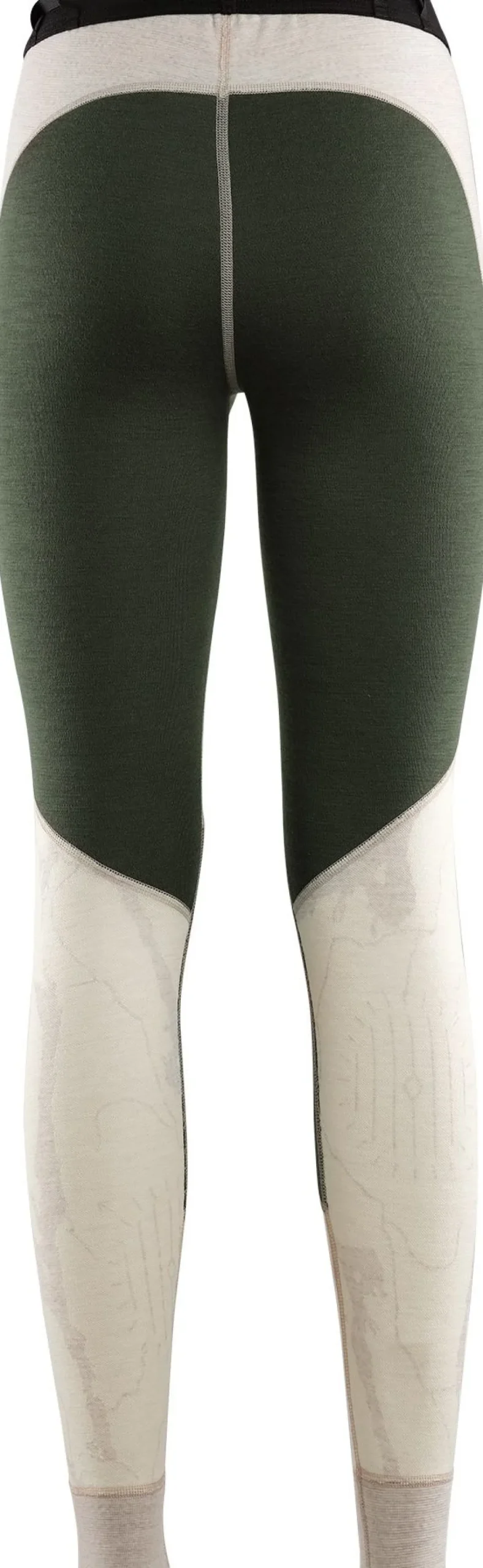 Aclima Women's Lars Monsen Femunden Longs Beige Melange/Olive Night/Femunden Light