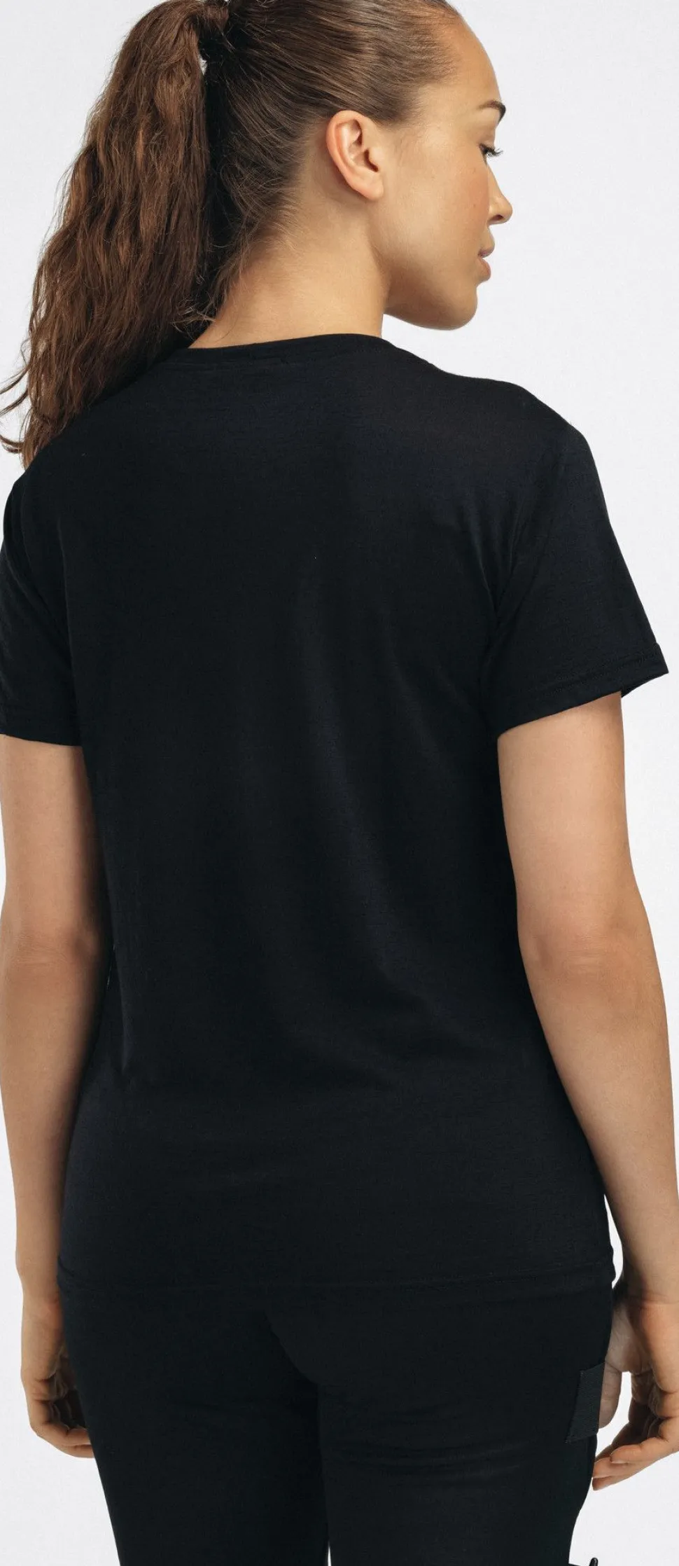 Aclima Women's Lightwool 140 Classic Tee Mountain Jet Black