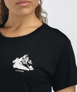 Aclima Women's Lightwool 140 Classic Tee Mountain Jet Black