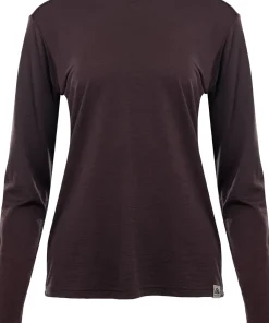 Aclima Women's LightWool 180 Crewneck Chocolate Plum