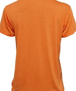 Aclima Women's LightWool 140 Classic Tee Logo Orange Tiger