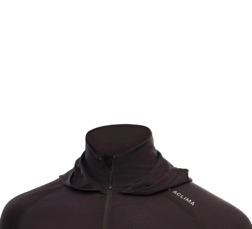 Aclima Women's LightWool 180 Hoodie Chocolate Plum