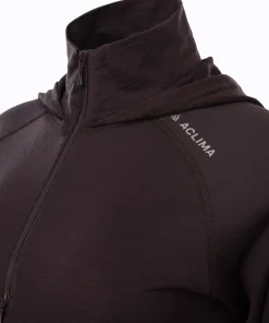 Aclima Women's LightWool 180 Hoodie Chocolate Plum