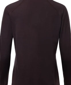 Aclima Women's LightWool 180 Polo with Zip Chocolate Plum
