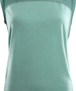 Aclima Women's LightWool Sports Singlet Oil Blue/Purple Impression/North Atlantic