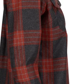 Aclima Women's ReBorn Woolshirt Check/Grey/Red