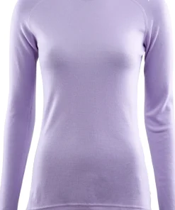 Aclima Women's WarmWool Crewneck Purple Rose