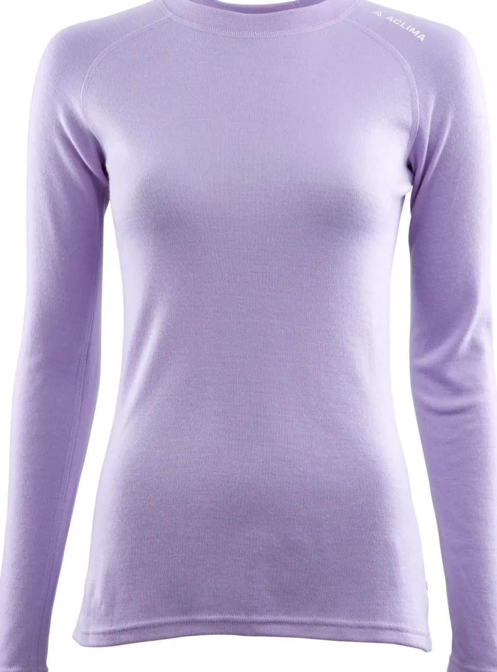 Aclima Women's WarmWool Crewneck Purple Rose