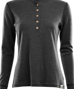Aclima Women's WarmWool Granddad Shirt Marengo