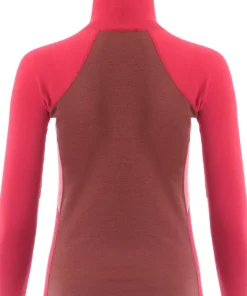 Aclima Women's WarmWool Polo Jester Red/Spiced Apple/Spiced Coral