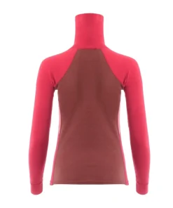 Aclima Women's WarmWool Polo Jester Red/Spiced Apple/Spiced Coral
