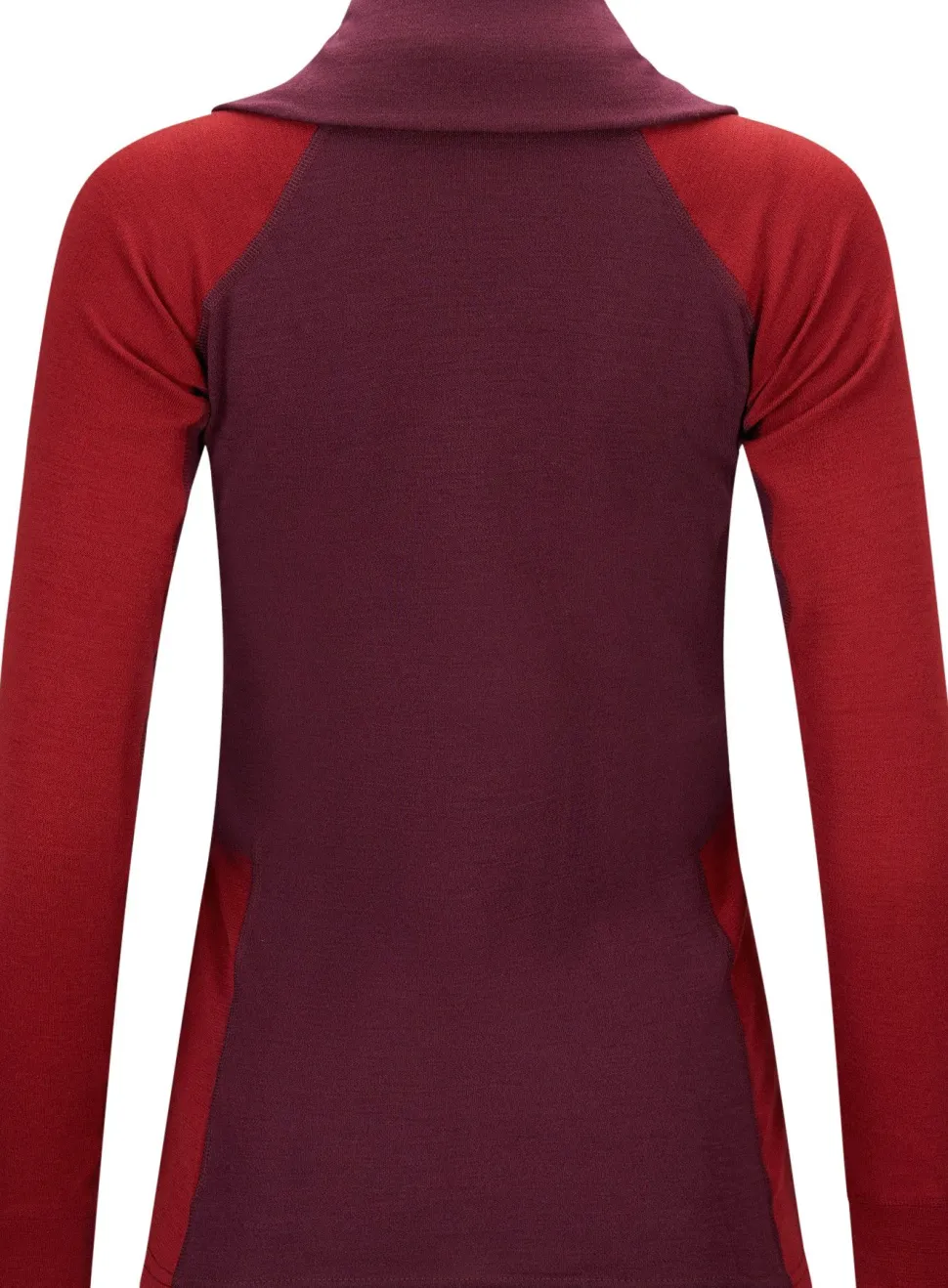 Aclima Women's WarmWool Polo Fig/Red Dahlia