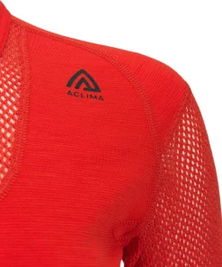 Aclima Women's WoolNet Crew Neck Poinciana