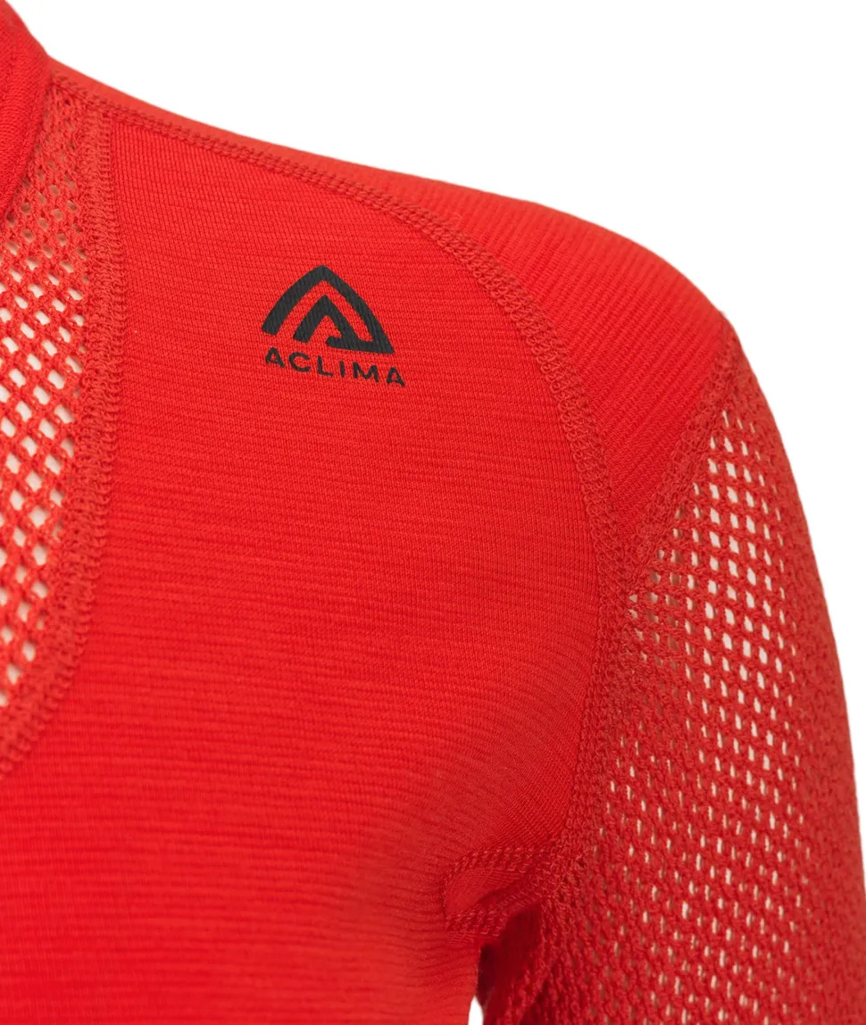 Aclima Women's WoolNet Crew Neck Poinciana