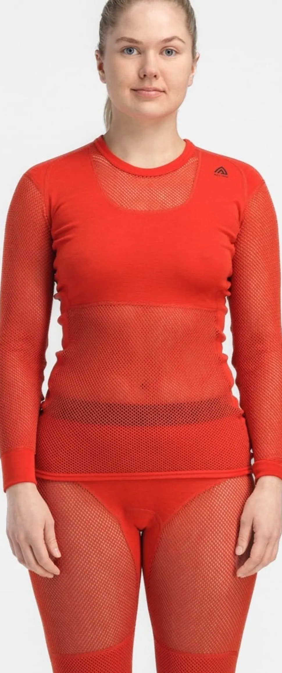 Aclima Women's WoolNet Crew Neck Poinciana