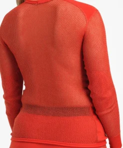 Aclima Women's WoolNet Crew Neck Poinciana