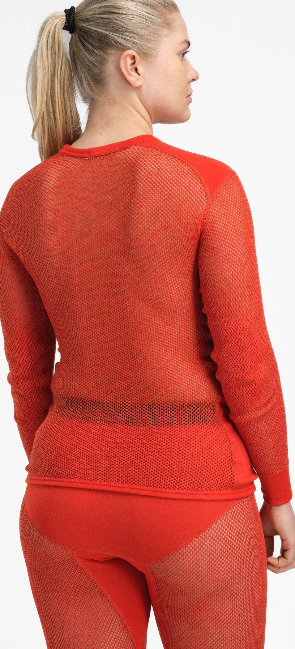 Aclima Women's WoolNet Crew Neck Poinciana