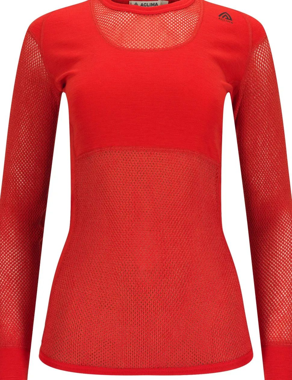 Aclima Women's WoolNet Crew Neck Poinciana