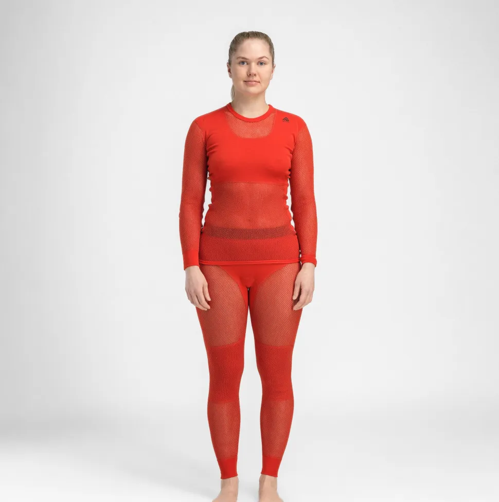 Aclima Women's WoolNet Crew Neck Poinciana