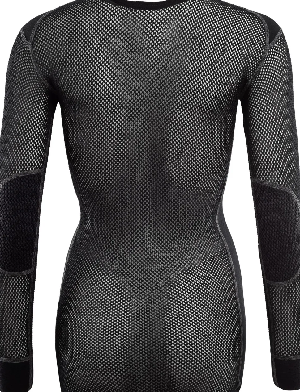 Aclima Women's WoolNet Crew Neck Jet Black