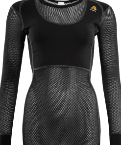 Aclima Women's WoolNet Crew Neck Jet Black