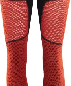 Aclima Women's WoolNet Hybrid Longs Jet Black/Poinciana/Capulet Olive