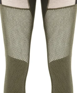 Aclima Women's WoolNet Hybrid Longs Tarmac/Beige Melange/Jet Black