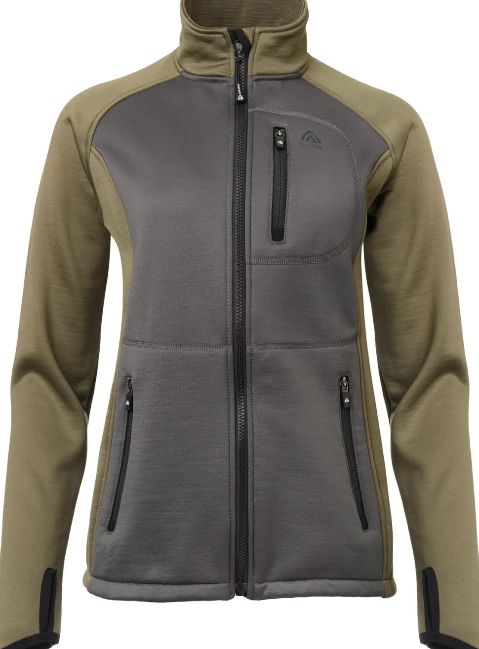 Aclima Women's WoolShell Jacket Gray Pinstripe/Tarmac