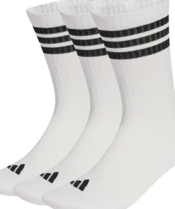 Adidas 3 Stripes Cushioned Sportswear Crew Socks White/black/black