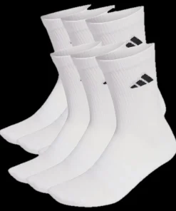 Adidas Cushioned Crew Socks 6 Pair Pack White/white/black