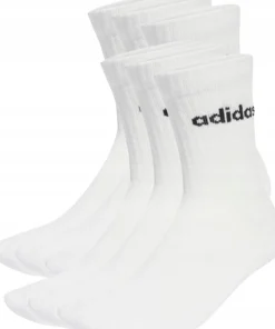 Adidas Cushioned Linear Crew 6p White/black