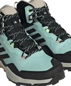 Adidas Unisex TERREX AX4 Mid GORE-TEX Hiking Shoes Semi Flash Aqua/Core Black/Preloved Yellow