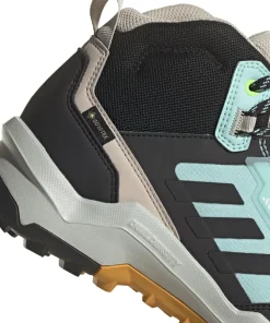 Adidas Unisex TERREX AX4 Mid GORE-TEX Hiking Shoes Semi Flash Aqua/Core Black/Preloved Yellow