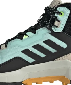Adidas Unisex TERREX AX4 Mid GORE-TEX Hiking Shoes Semi Flash Aqua/Core Black/Preloved Yellow