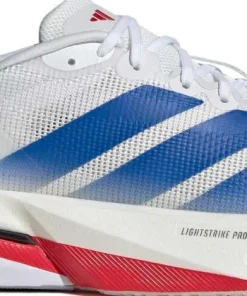 Adidas Women's Adizero Boston 13 Cloud White/Team royal blue/Dash grey