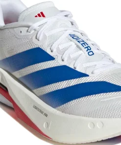 Adidas Women's Adizero Boston 13 Cloud White/Team royal blue/Dash grey