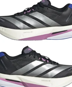 Adidas Women's Adizero Boston 13 Core Black/Silver Mint/Lucid Blue