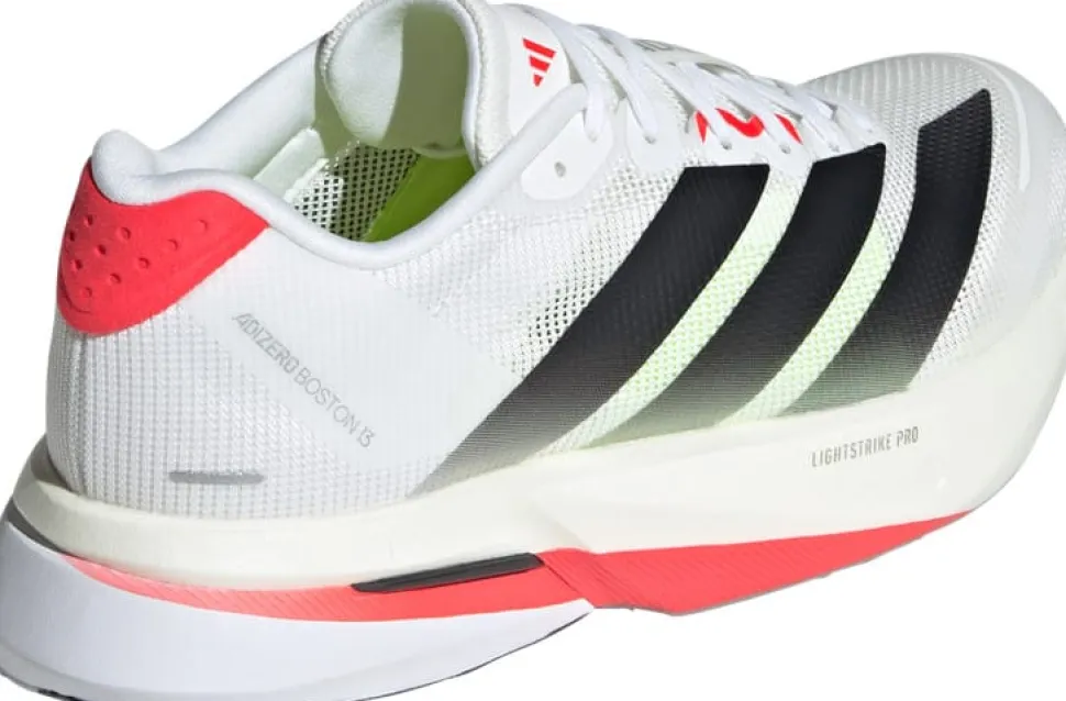 Adidas Women's Adizero Boston 13 Cloud White/Core Black/Lucid Red