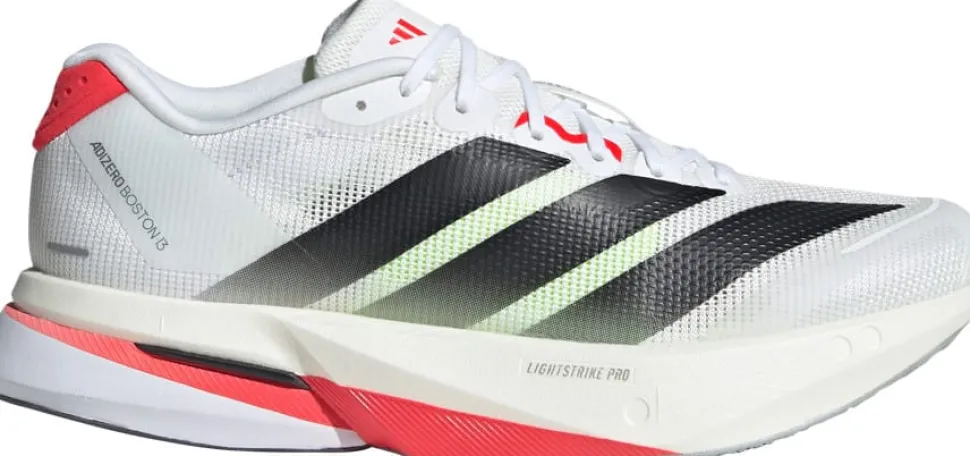 Adidas Women's Adizero Boston 13 Cloud White/Core Black/Lucid Red