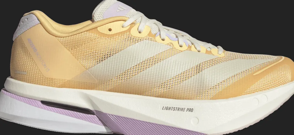 Adidas Women's Adizero Boston 13 Ice Tangerine/Ice Gold Metal/Ice Lavender