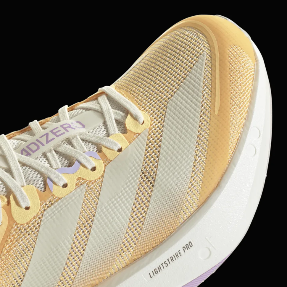 Adidas Women's Adizero Boston 13 Ice Tangerine/Ice Gold Metal/Ice Lavender